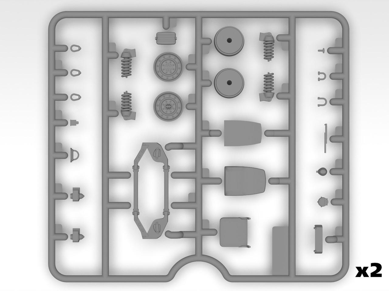 カウンター 1/35 ICM Models Drone Hunters Humvee and Figure Set Plastic Model
