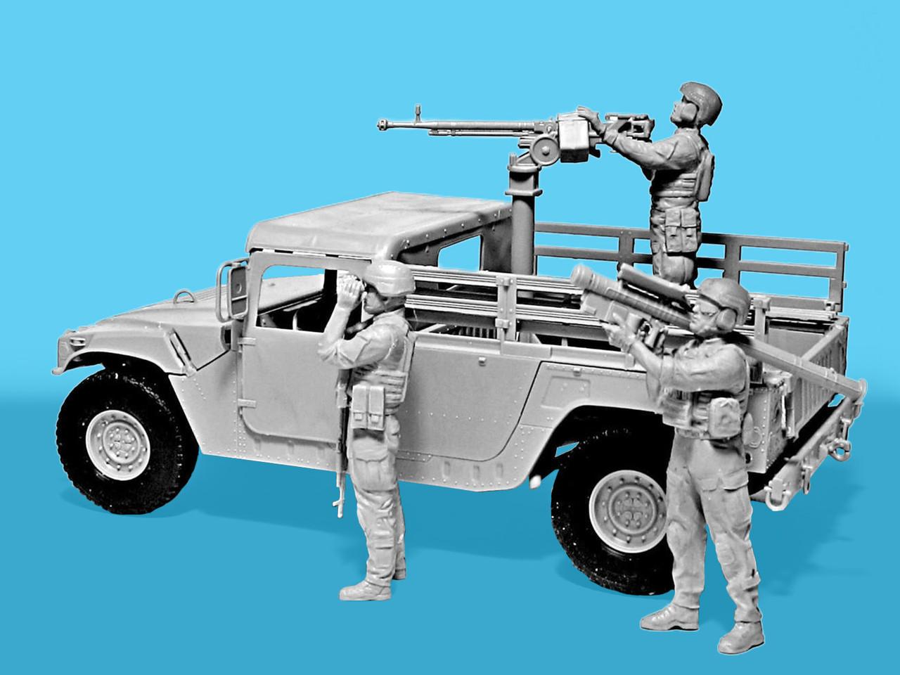 1/35 ICM Models Drone Hunters Humvee and Figure Set Plastic Model