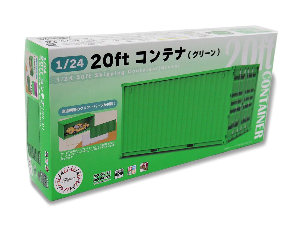 1/24 Fujimi 20ft Container (Green) - Squadron.com