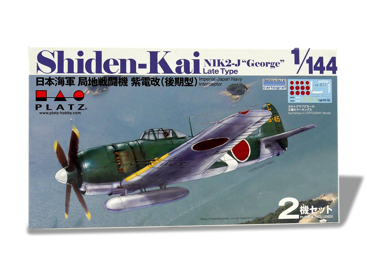 1/144 Platz IJN N1K2-J SHIDEN KAI George Late Version (2 kits in
