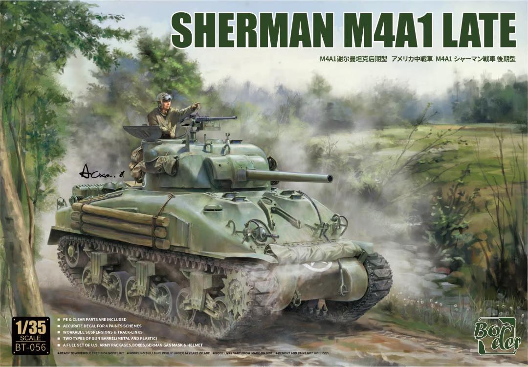 1/35 Border Model Sherman M4A1 Late Plastic Model Kit - Squadron.com