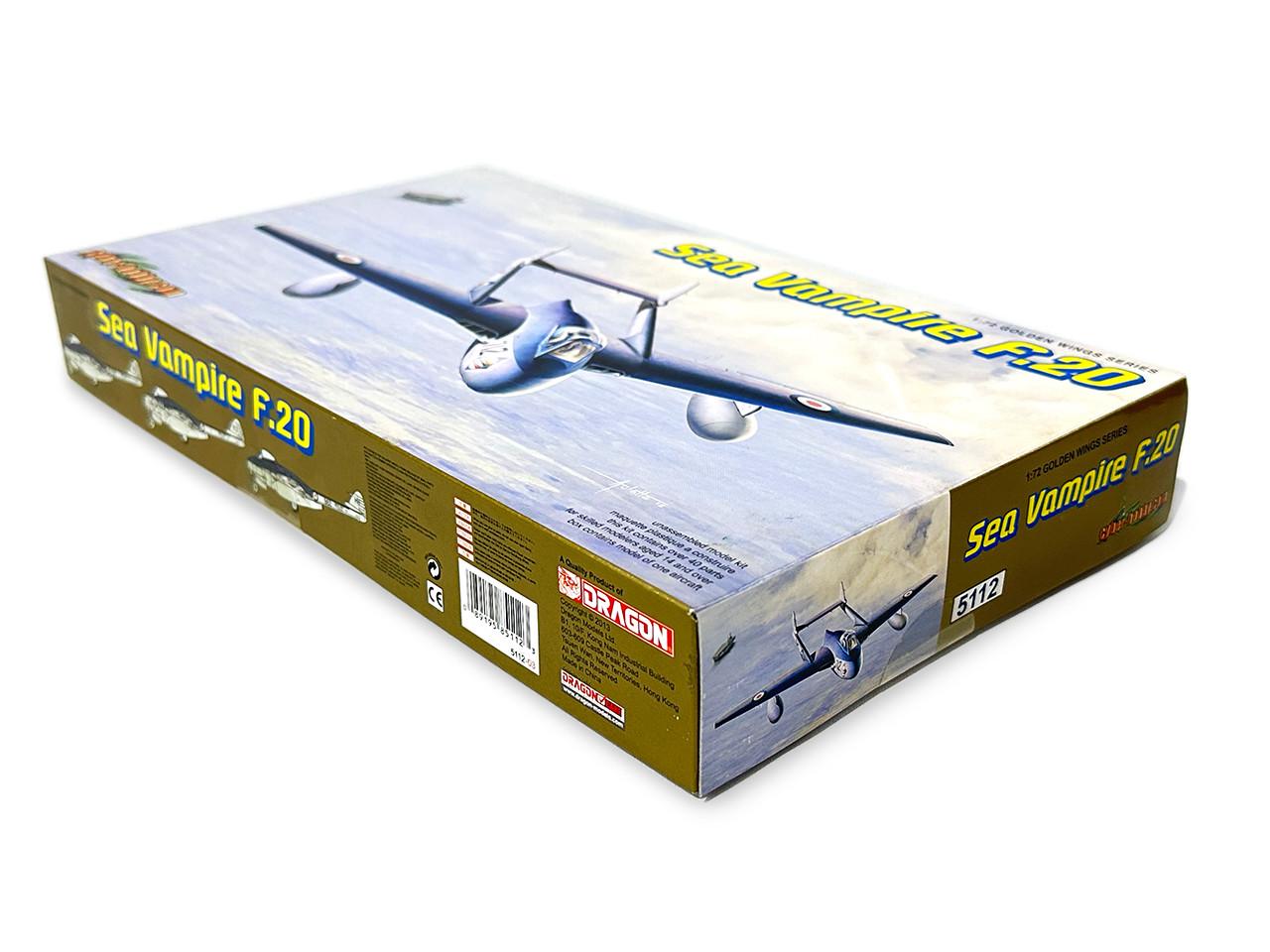DRAGON FOMULA53㎜X33㎜93a 1/72 Dragon Sea Vampire F.20 Plastic Model Kit - Squadron.com