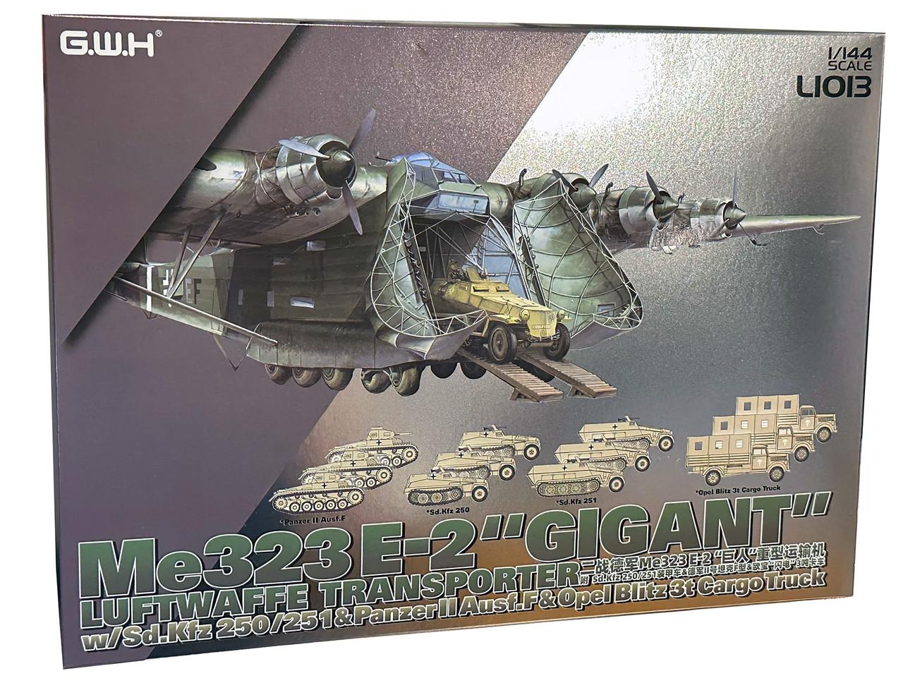 1/144 Great Wall WWII ME 323 E-2 Gigant w/Vehicles Plastic Model