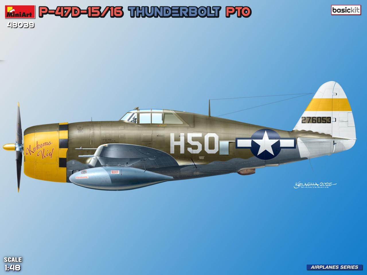 1/48 Miniart P-47D-15/16 Thunderbolt PTO Razorbacks (Basic Version