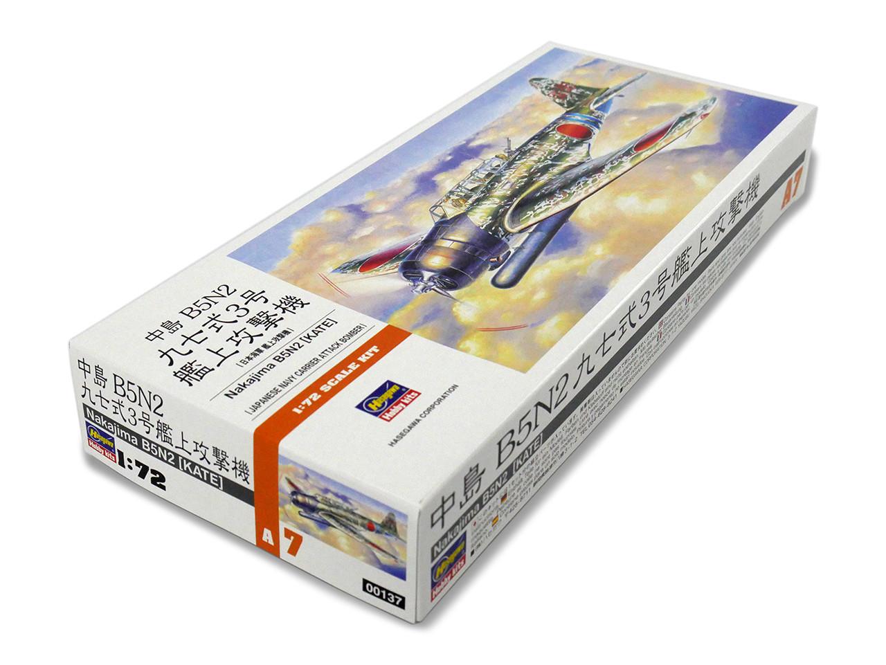 1/72 Hasegawa B5N2 KATE Plastic Model Kit - Squadron.com