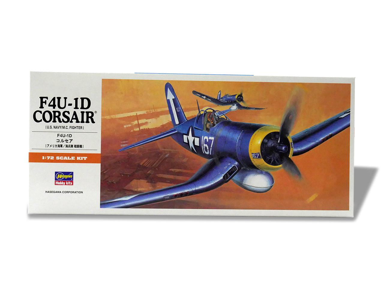 1/72 Hasegawa F4U-1D CORSAIR Plastic Model Kit - Squadron.com