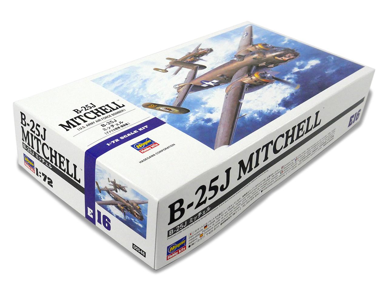 1/72 Hasegawa B-25J MITCHELL Plastic Model Kit - Squadron.com
