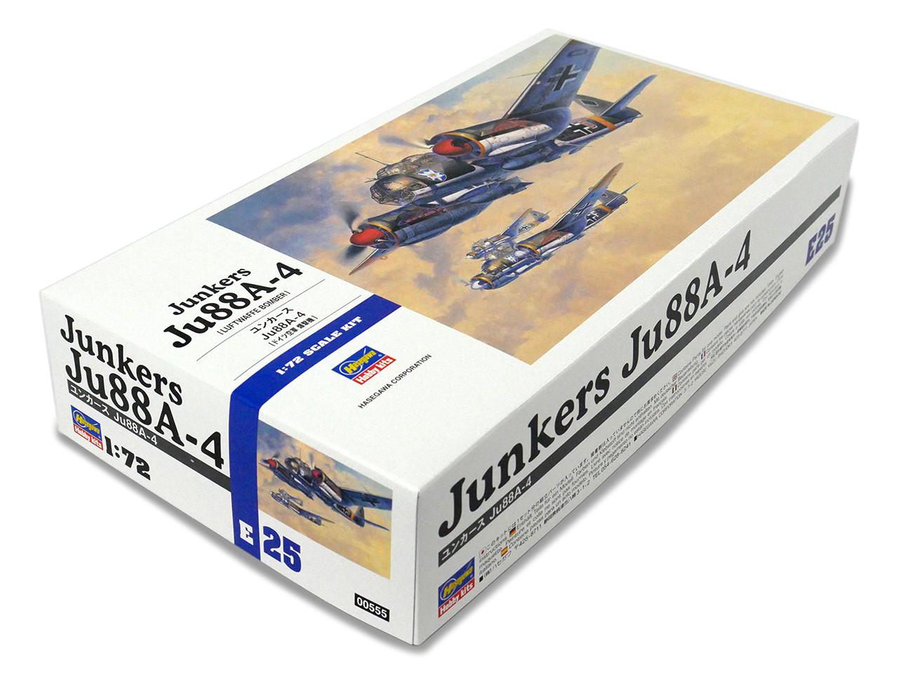 1/72 Hasegawa JUNKERS Ju88A-4 Plastic Model Kit - Squadron.com