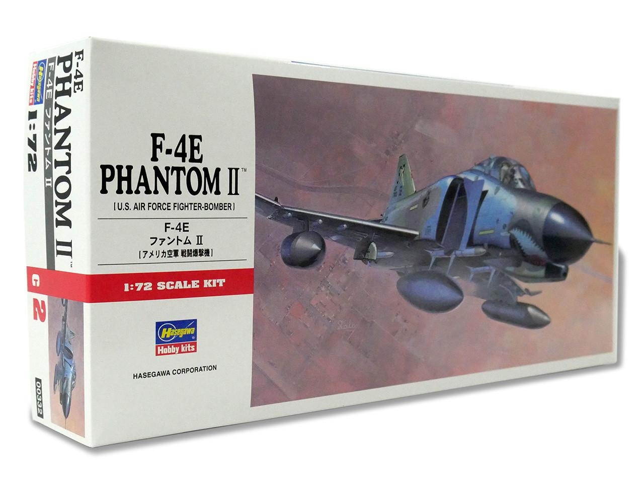1/72 Hasegawa F-4E PHANTOM II Plastic Model Kit - Squadron.com