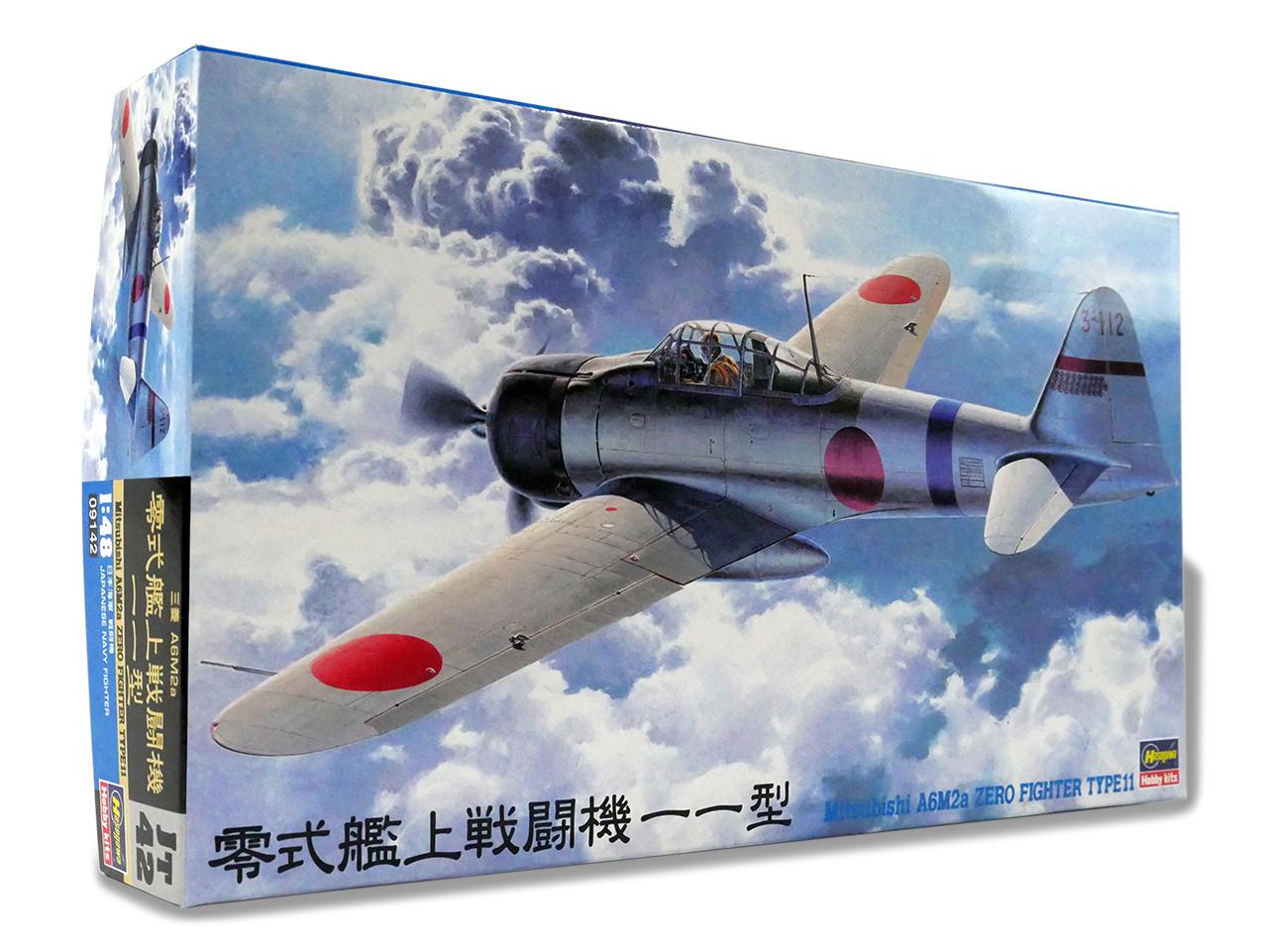 1/48 Hasegawa ZERO FIGHTER TYPE 11 Plastic Model Kit - Squadron.com