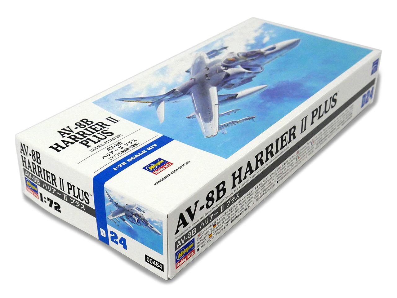 1/72 Hasegawa AV-8B HARRIER II PLUS Plastic Model Kit - Squadron.com