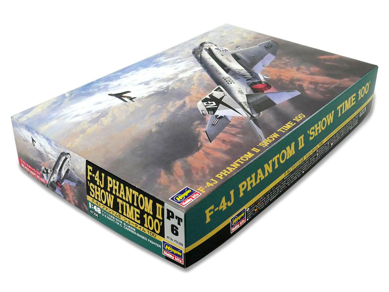 1/48 Hasegawa F-4J W/ONE PIECE CANOPY Plastic Model Kit - Squadron.com