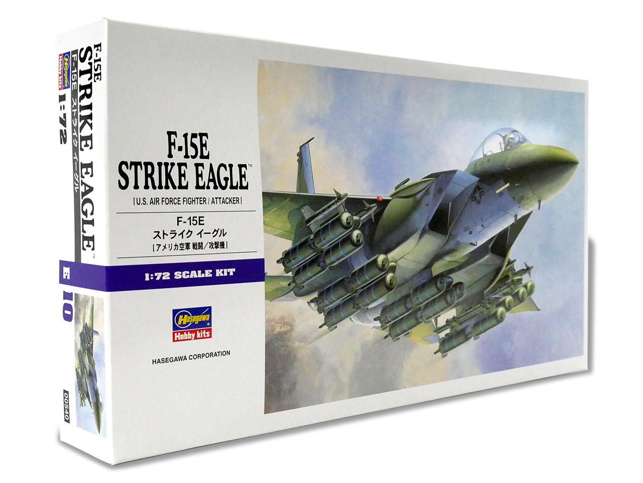 1/72 Hasegawa F-15E STRIKE EAGLE Plastic Model Kit - Squadron.com