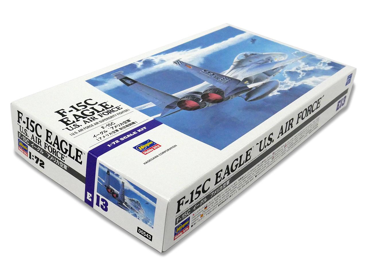 1/72 Hasegawa F-15C EAGLE U.S.A.F. Plastic Model Kit - Squadron.com