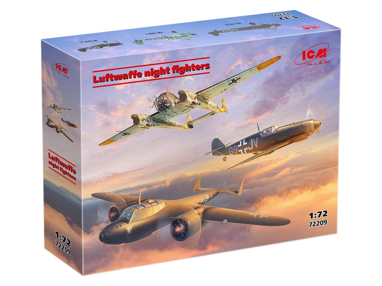 1/72 ICM Luftwaffe Night Fighters Set Plastic Model Kit - Squadron.com