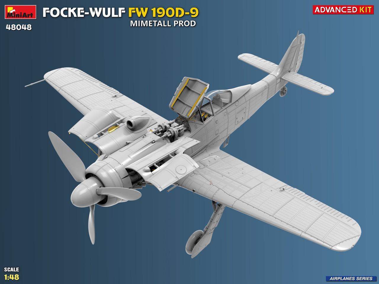 1/48 Miniart Focke-Wulf FW190D-9 Mimetall Prod (ADVANCED) Plastic