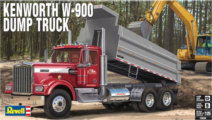 1/25 Revell Kenworth W-900 Dump Truck Plastic Model Kit - Squadron.com