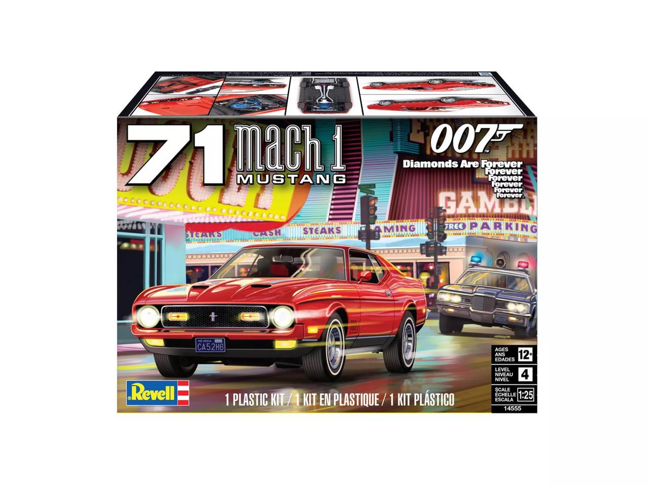 1/25 Revell 1971 Ford Mustang Mach 1 007 James Bond Plastic Model