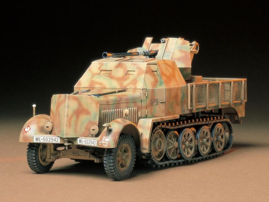 1/35 Tamiya German Halftrack Flak 37 Sd.Kfz.7/2 Plastic Model Kit