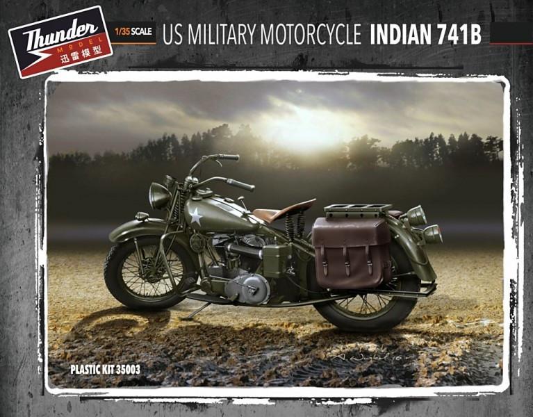 21stセンチュリートイズ製アメリカ陸軍オートバイ伝令兵&インディアン741B 1/35 Thunder Model US Military Indian 741B (2 kits in box