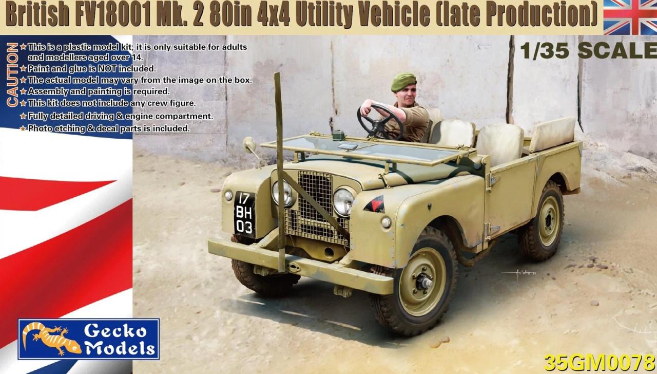 キングスベリー(Kingsbury ) COEトラックトイ 1/35 Gecko British FV18001 Mk. 2 80in 4x4 Utility Vehicle