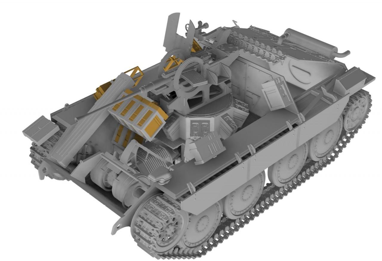 その他 1/35 Bergepanzer 38(t) mit 2cm FlaK38 1/35 Thunder Model Bergehetzer Late with 2CM Flak standard edition