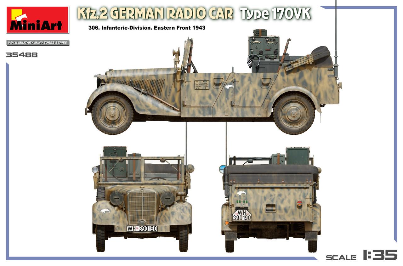 1/35 Miniart Kfz.2 German Radio Car Type 170VK - FUTURE - Squadron.com