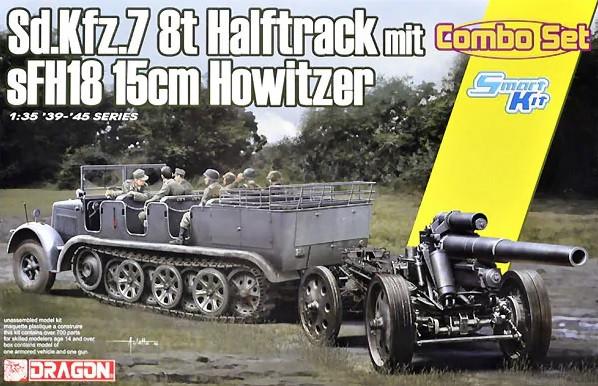 1/35 Dragon Sd.Kfz.7 8 Ton Halftrack with sFH18 15cm Howitzer