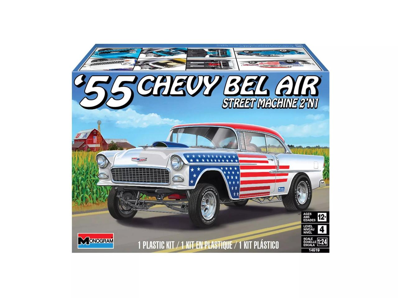 1/24 Revell Carrera 1955 Chevy BelAir Street Machine 2N1 Plastic