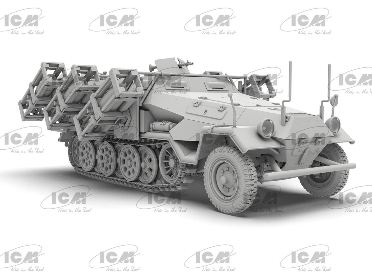 1/35 ICM Sd.Kfz.251 Halftrack w/MLRS Plastic Model Kit - Squadron.com