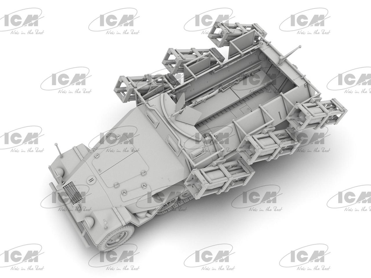 1/35 ICM Sd.Kfz.251 Halftrack w/MLRS Plastic Model Kit - Squadron.com