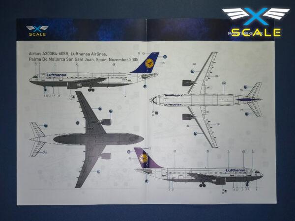 1/144 X-Scale A300B4-605R Lufthansa Plastic Model Kit - Squadron.com