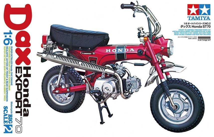 【未組立】TAMIYA 1/6 Dax HONDA ST70 プラモデル ホンダ 1/6 Tamiya DAX Honda Export 70 Mini Bike Plastic Model Kit