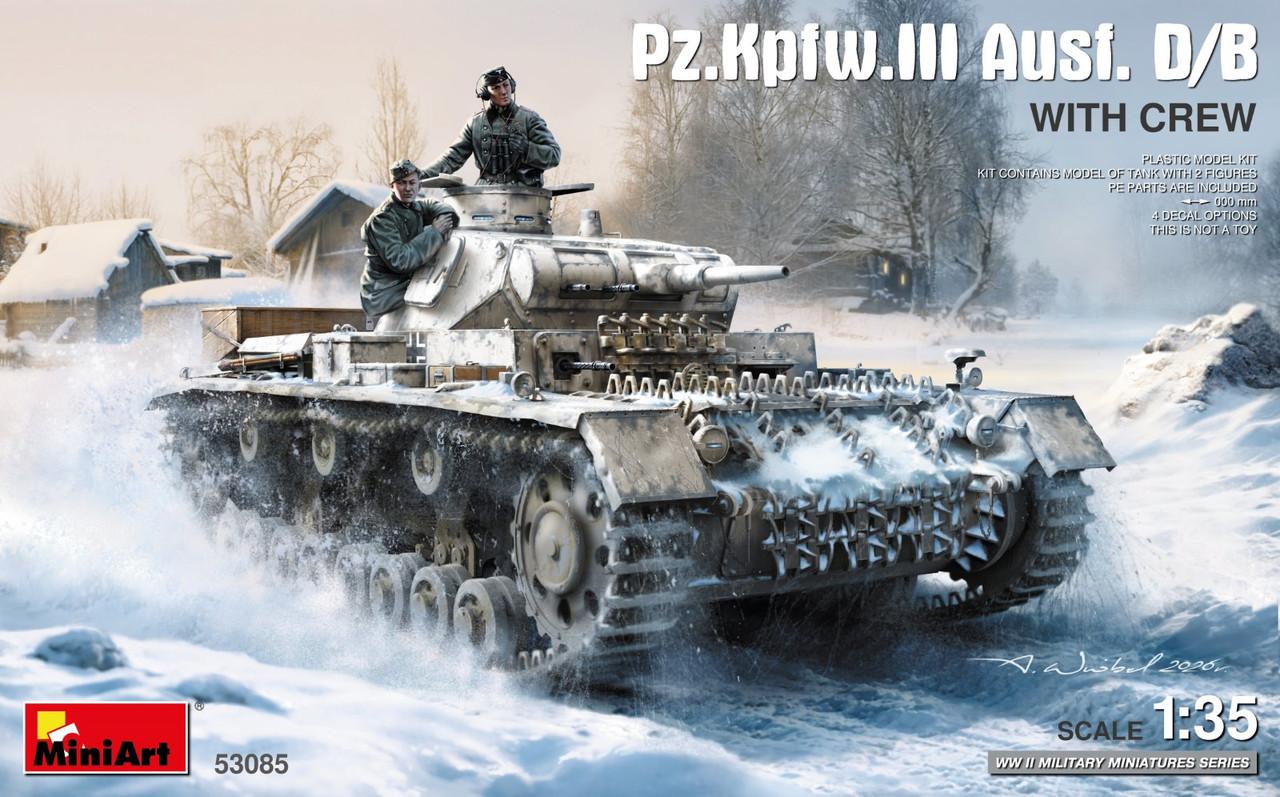 1/35 Miniart Pz.Kpfw.III Ausf. D/B WITH CREW - Squadron.com