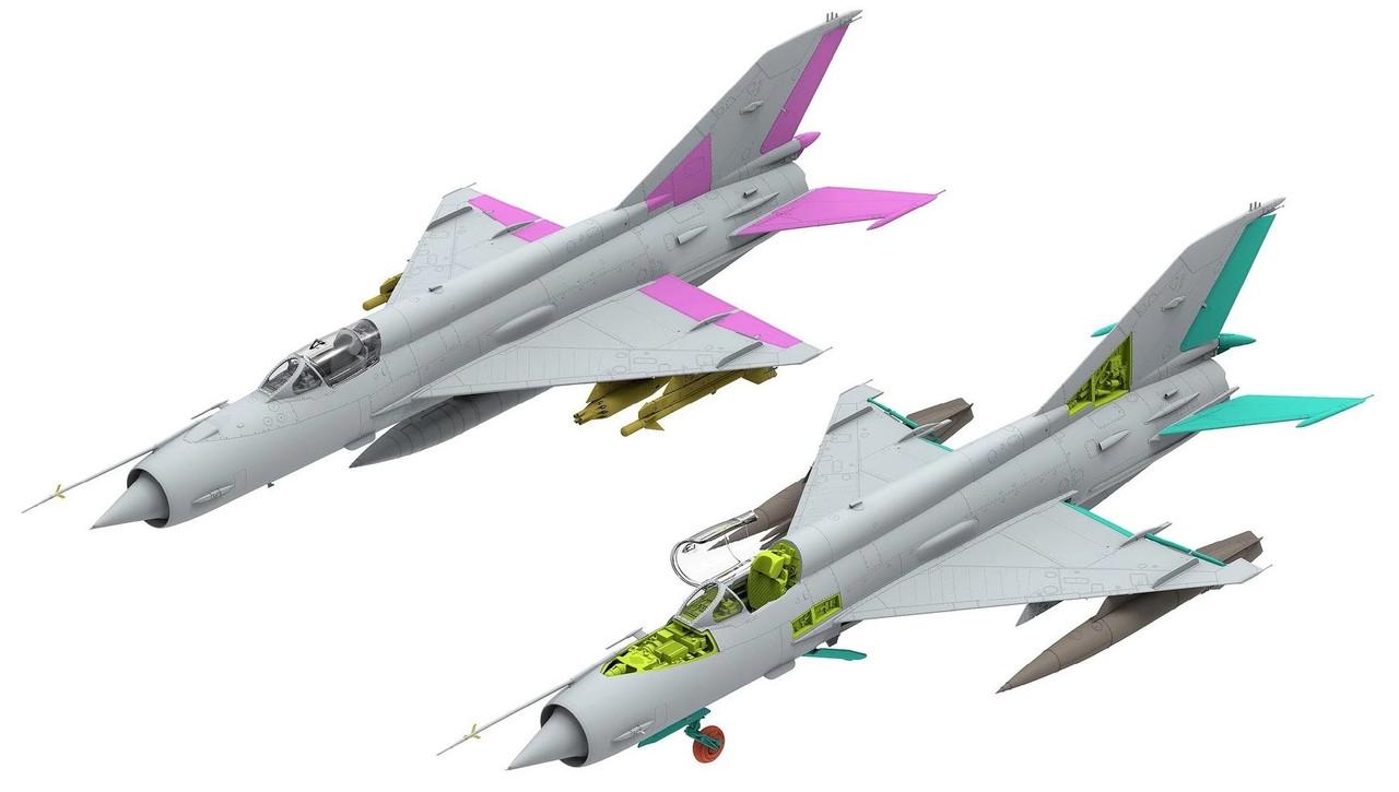 1/48 Ryefield MIG-21MF Plastic Model Kit - Squadron.com