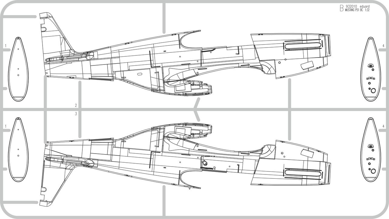1/32 Eduard P-51B Mustang Royal Hybrid Model Kit - Squadron.com