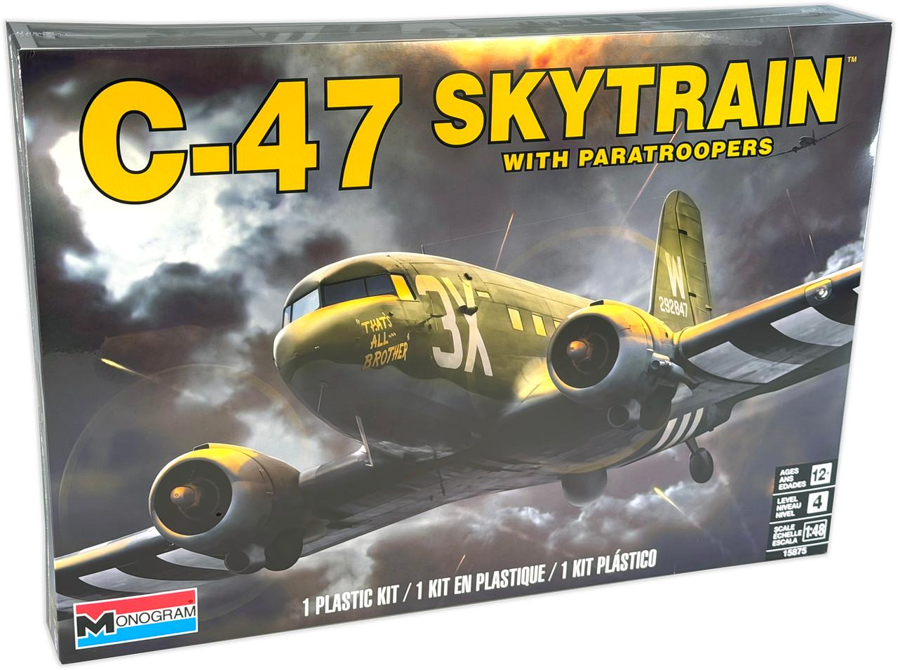 1/48 Revell C-47 Skytrain w/Paratroopers Plastic Model Kit
