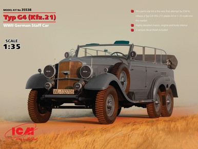 1/35 ICM Typ G4 (Kfz.21), WWII German Staff Car - Squadron.com