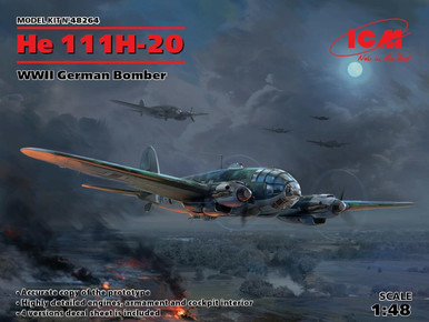 航空機・ヘリコプター ICM He 111H-20 WWII German Bomber 1:43 icm48264-148-icm-he-111h-20-
