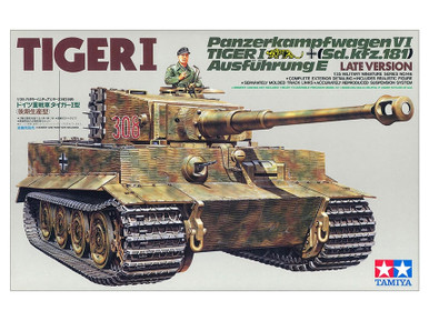 1/35 Tamiya Tiger 1 German Tank Plastic Model Kit - Squadron.com