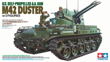 TAMIYA M-42 Duster 自走式対空砲　リモコン　絶版品 1/35 Tamiya US GUN M-42 DUSTER Plastic Model Kit - Squadron.com