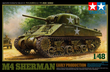 1/48 Tamiya M4 Sherman Early Prod Plastic Model Kit - Squadron.com