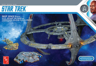 1/3300 AMT Star Trek Deep Space Nine Space Station w/USS Defiant