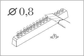 CMK Button - head rivet calibre 0.8 mm (60 pcs) - MMD - Military Model ...