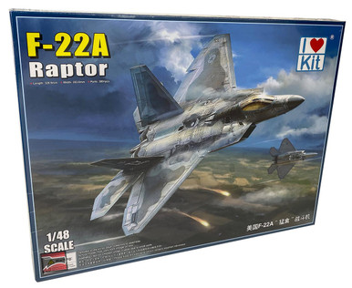 Blocky Raptor Model 1/48 iLoveKit F-22A Raptor Fighter Plastic Model Kit - Squadron.com
