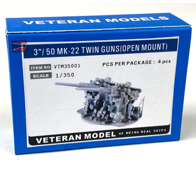 1/350 Veteran Models 3/ 50 MK-22 Twin Guns (Open Mount) - Squadron.com