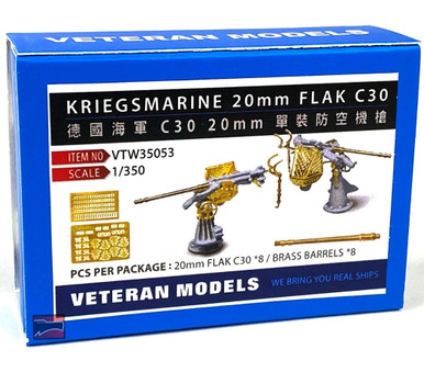 Pièces De Modélisme 1/350 - Canon Double 20mm Flak C38 Pour Marine Allemande - Pour Maquettistes Avancés - 5