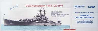 1/700 Niko Model US Navy Light Cruiser Huntington CL-107, 1948