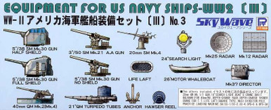 1/700 Skywave Equipment Set for US WWII Navy Ships (III