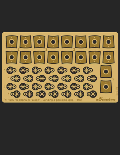   MILLENNIUM PLAQUETTEセット 1/72 Green Strawberry Millennium Falcon - Landing & position